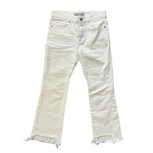 8Seconds White Cropped Flare Jeans